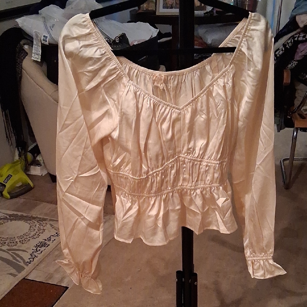 Hem & Thread Ivory Ruffle Blouse